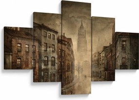 Obraz - Malowanie miasta (125x70 cm)