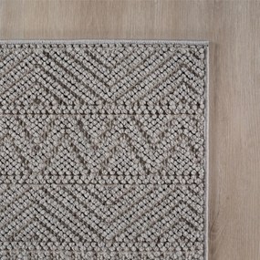 Dywan nowoczesny 3D Helix boho szary 200 cm x 290 cm