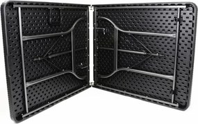 Składany stół ogrodowy 180 x 75 cm czarny