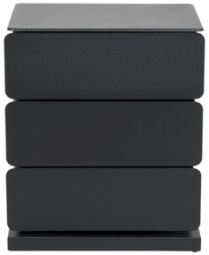 Czarna metalowa komoda 37x45x26 cm Joey – Spinder Design