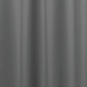 Szara zasłona prysznicowa iDesign, 180x200 cm