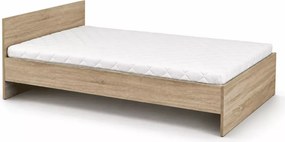 MOBI LOZ-90 Łóżko Jednoosobowe 90×200 cm – Kolor Biały / Dąb Sonoma – Nowoczesny Styl Młodzieżowy