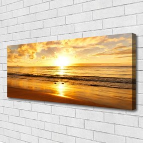 Obraz na płótnie Odblaski Słońca na Falach