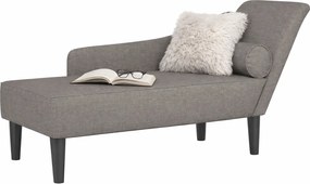 Leżanka do salonu na drewnianych nóżkach taupe C3-P98