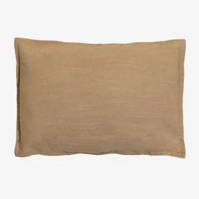 Prostokątny Poduszka 35x50 Cm Z Bawełny Elezar Brązowa Latte - Sklum