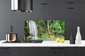 Panel Szklany Leśna Kaskada Wodna