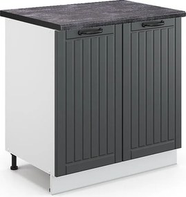 Szafka pod zlew antracytowy domek wiejski 80x60x82 fame-line