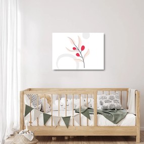 Obraz na szkle - Różowa abstrakcja kwiatowa N⁰3 (70x50 cm)