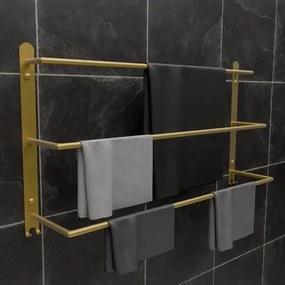 Złoty wieszak łazienkowy w stylu glamour T3-E79