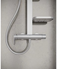 Metalowy zestaw prysznicowy w kolorze matowego srebra 111 cm ALU+ – Ideal Standard