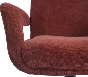 Krzesło do jadalni MCW-O78 (zestaw 6 szt.),  czerwono-brązowe