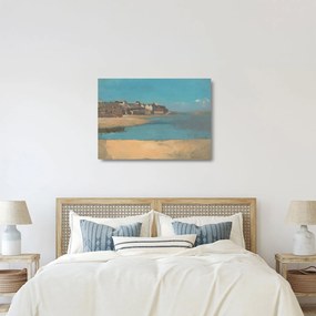 Obraz na szkle - Odilon Redon, Village by the Sea in Brittany, reprodukcje (70x50 cm)