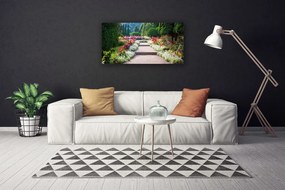 Obraz canvas Romantyczne Schody w Ogrodzie