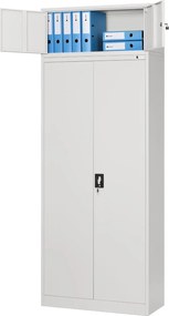 Nadstawka do szaf biurowych Jan Nowak 90x40x38 cm Ewa szara