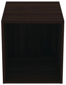Ciemnobrązowa niska wisząca szafka łazienkowa w dekorze dębu 40x44 cm i.Life B – Ideal Standard