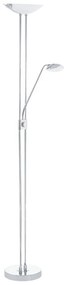 Lampa stojąca LED w kolorze srebra ze szklanym kloszem (wysokość 180 cm) BAYA LED – EGLO