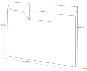 Metalowy organizer na maty stołowe bez wiercenia Tower – YAMAZAKI