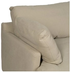 Beżowa lniana sofa 212 cm – Ixia