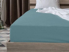 PrzytulneMieszkanie.pl Prześcieradło jersey EXCLUSIVE turkusowe 180 x 200 cm
