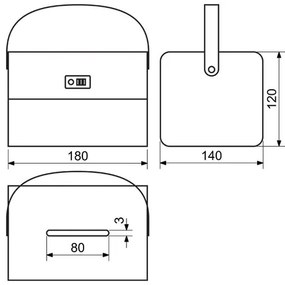 Kasetka stalowa z zamkiem szyfrowym CB.2301.ZEL zielony, 15,5 x 20 x 15,5 cm