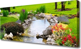 Obraz canvas Ogród nad Brzegiem Jeziora