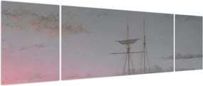 Obraz - Fitz Henry Lane, Lumber Schooners at Evening on Penobscot Bay, reprodukcje (170x50 cm)