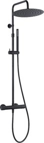 Delice II termostatyczna kolumna prysznicowa czarna - Essebagno
