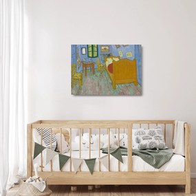 Obraz na szkle - Vincent van Gogh, The Bedroom, reprodukcje (70x50 cm)