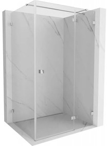 Mexen Lunar T kabina prysznicowa uchylna prawa 135 x 120 cm, transparent, chrom - 834T-135-120-01-00-P