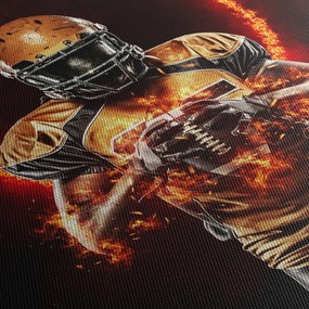 Obraz - Zawodnik futbolu amerykańskiego (170x50 cm)