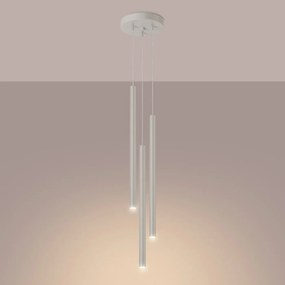 Lampa wisząca PASTELO 3P beżowa SOLLUX  LIGHTING