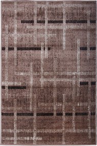 Dywan Mira Brązowa kratka 100x100 Chodnik