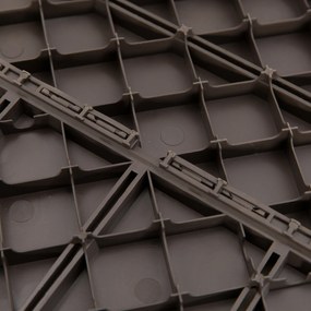 Zestaw 9 płytek podłogowych Outsunny, mechanizm zatrzaskowy, imitacja drewna, kolor brązowy, 30 x 30 x 2 cm (wymiary 1 płytki)