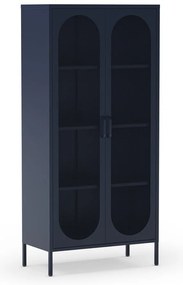 Ciemnoniebieska szafka 80x170 cm Diora – Marckeric