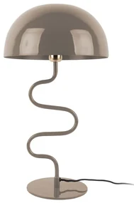 Jasnobrązowa lampa stołowa z metalowym kloszem (wysokość 54 cm) Twist – Leitmotiv