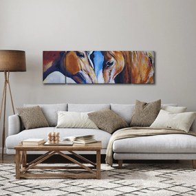 Obraz - Zakochane konie (170x50 cm)