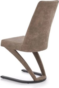 Tapicerowane krzesło do jadalni na jednej nodze K338