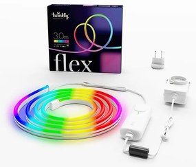 Twinkly TWFL300STW-WEU - Elastyczny, ściemnialny pasek LED RGB FLEX, 300 diod, 3 m, Wi-Fi