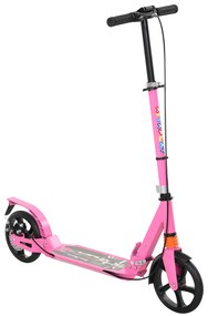 AIYAPLAY Hulajnoga dziecięca z regulowanymi uchwytami, składana, dla dzieci 6-12 lat 94 x 36 x 88-103 cm Różowy