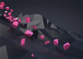 Obraz na szkle - abstrakcja 3D (70x50 cm)