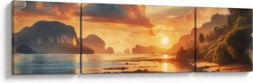 Obraz - Widok z plaży (170x50 cm)