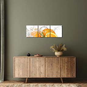 Obraz - Soczyste pomarańcze (z zegarem) (90x30 cm)