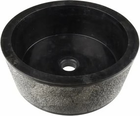 DIVERO Umywalka nablatowa z naturalnego kamienia Palermo