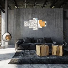 Obraz - ilustracja liścia (125x70 cm)