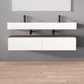 Szafka dolna Spring 1500Biały mat w brązowym dekorze