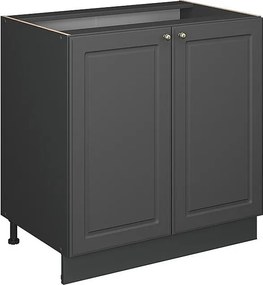 Szafka pod zlew anthrazit-gold landhaus 80x51.6x82 fame-line