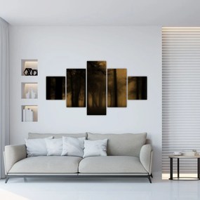 Obraz - Ciemny las (125x70 cm)