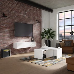 Szafka RTV 105 cm 140 cm – Nowoczesna Wisząca Szafka pod Telewizor do Salonu