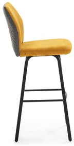 Musztardowe hokery zestaw 2 szt. 75 cm Pol – Marckeric