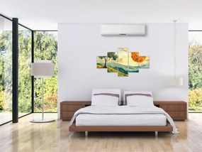 Obraz - Ilustracja krajobrazu (125x70 cm)
